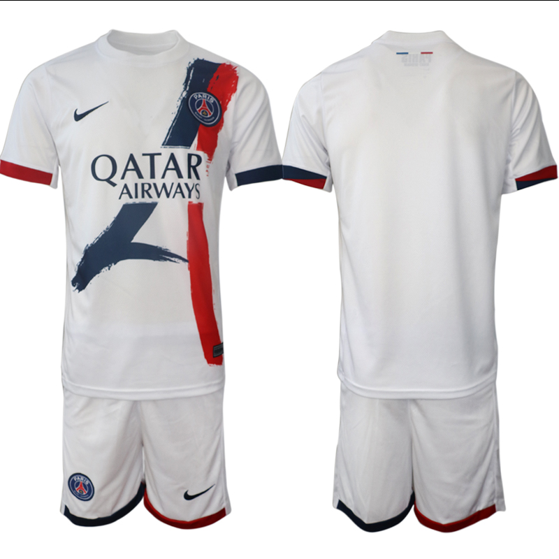 Men 2024-2025 Club Paris St German away White Blank Soccer Jersey